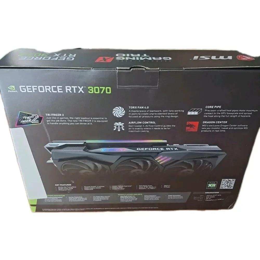 MSI Gaming GeForce RTX 3070 8GB GDRR6 256-Bit HDMI/DP (RTX 3070 Gaming X Trio)